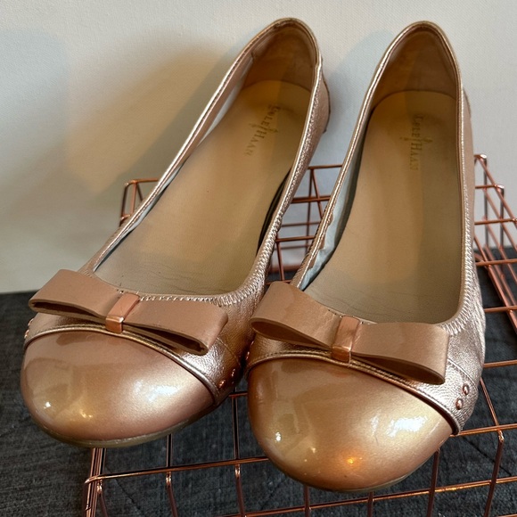 Cole Haan • Rose Gold Ballet Flats - Picture 3 of 10